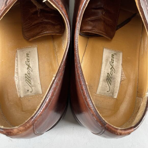 Mezlan Nicola Men's Size 10.5 M Brown Leather Cap Toe Lace-Up Oxford Dress Shoes - Picture 9 of 10